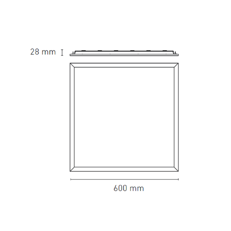 Panel Modelo L6056-130 Panel Soft 60x60 STD 40W 6000 K Marco Blanco Proveedor Magg