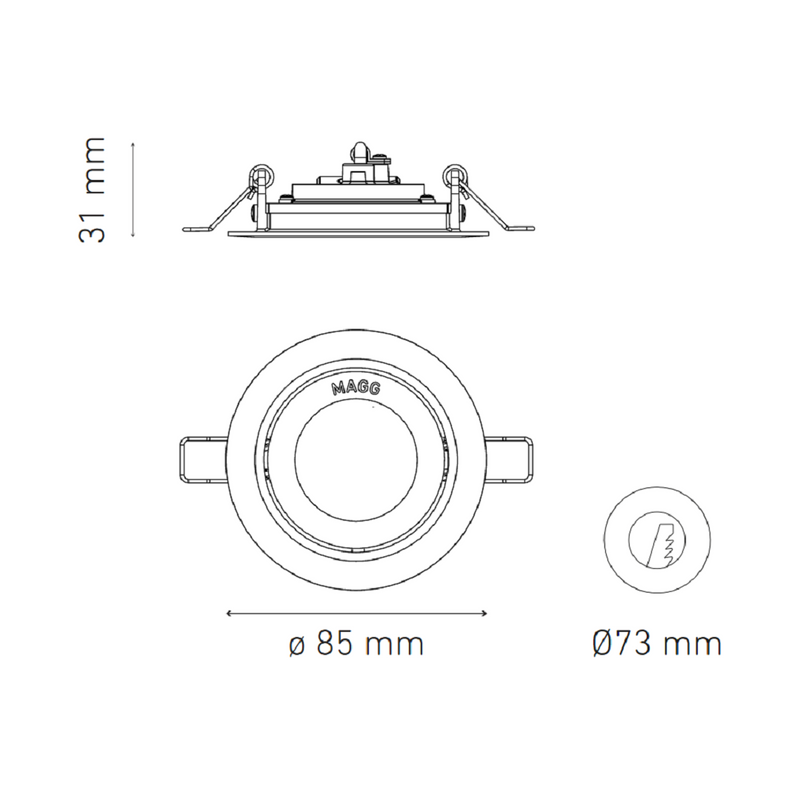 Empotrado Interior Modelo L6316-1E5 Soyuz Led Atenuable 3000 K Blanca Proveedor Magg