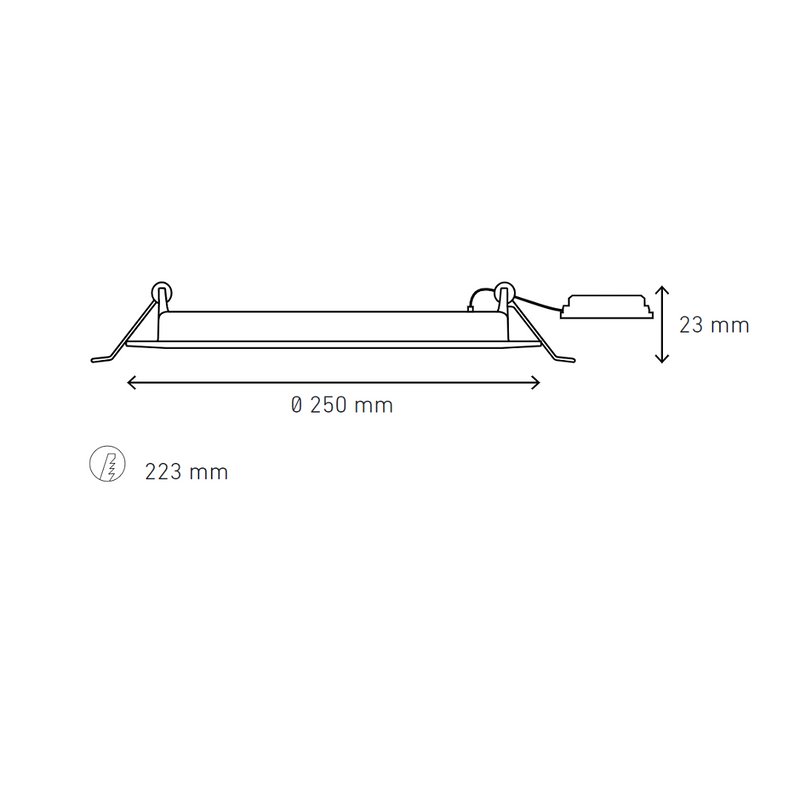 Empotrado Interior Modelo L6340-1I0 Luna 18 Flat Estándar 18W 4000 K Blanca Proveedor Magg