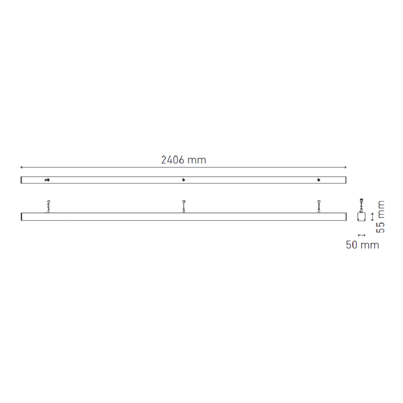 Gabinete Interior Modelo L6475-1I0 BL U 2400 Suspender 46W 4000 K Proveedor Magg