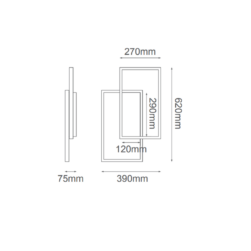 Pared Interior SKETCH Q18002-BK Proveedor Quor Iluminación