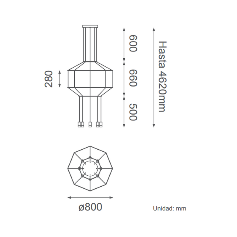 Colgante Interior SKETCH Q27888-BK Proveedor Quor Iluminación